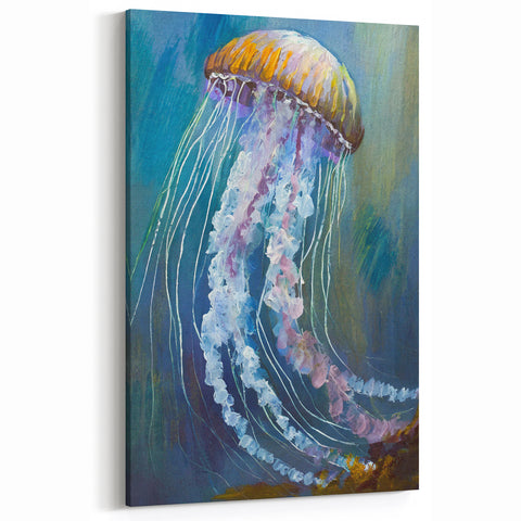 Vibrant Jellyfish Wall Art - Colorful Marine Life Canvas & Prints