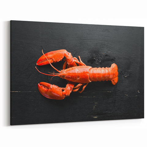 Vibrant Lobster Wall Art - Bold Marine Life Canvas & Framed Print
