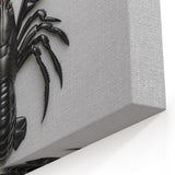 Glossy Black Lobster Wall Art - Modern Marine Life Canvas & Prints