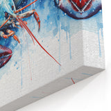 Lobster Wall Art - Coastal Marine Life Canvas & Framed Art Print Decor