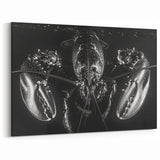 Black and White Lobster Art - Modern Marine Life Canvas & Framed Decor