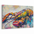 Vibrant Lobster Art - Colorful Marine Life Canvas & Framed Decor