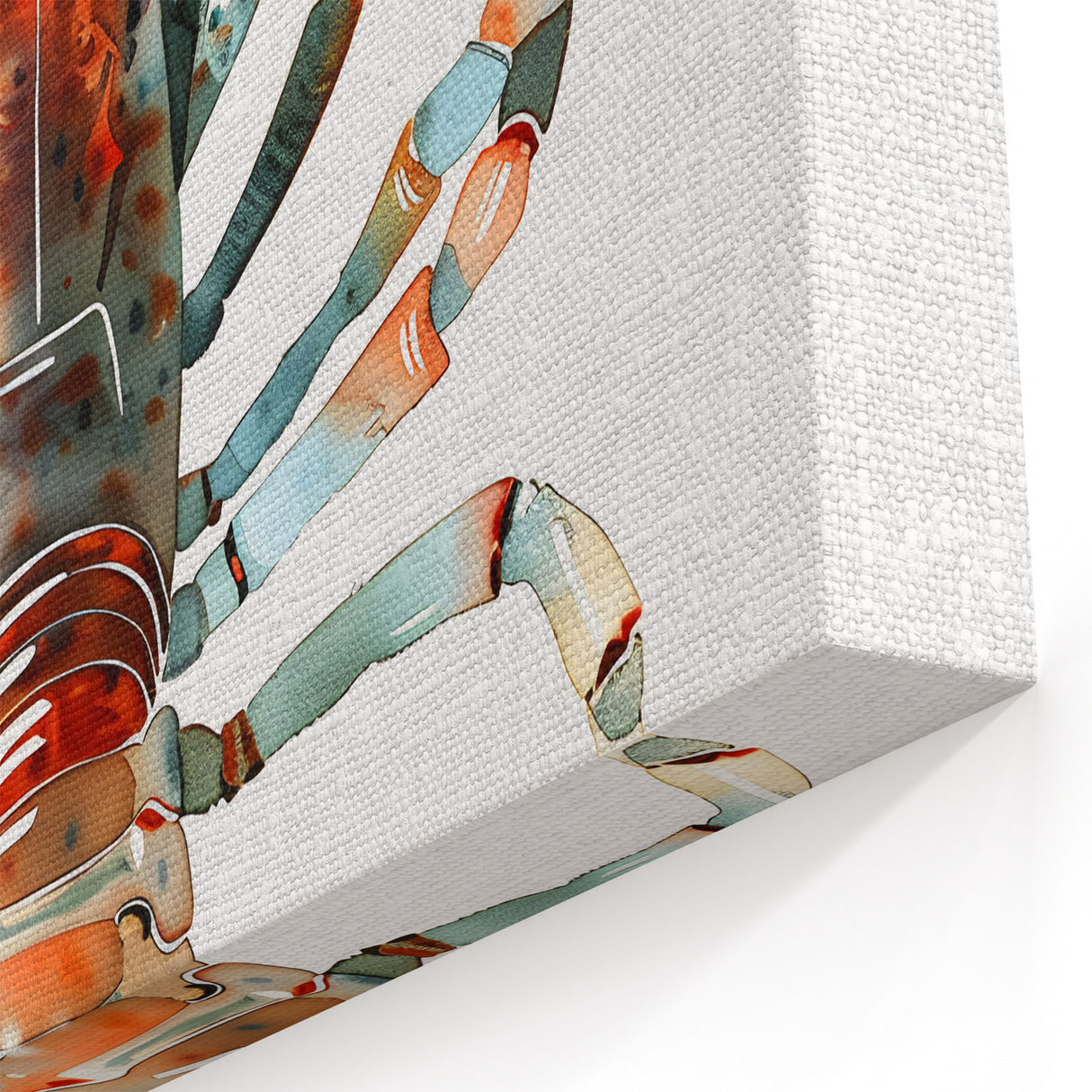 Modern Lobster Art - Contemporary Marine Life Canvas & Framed Decor