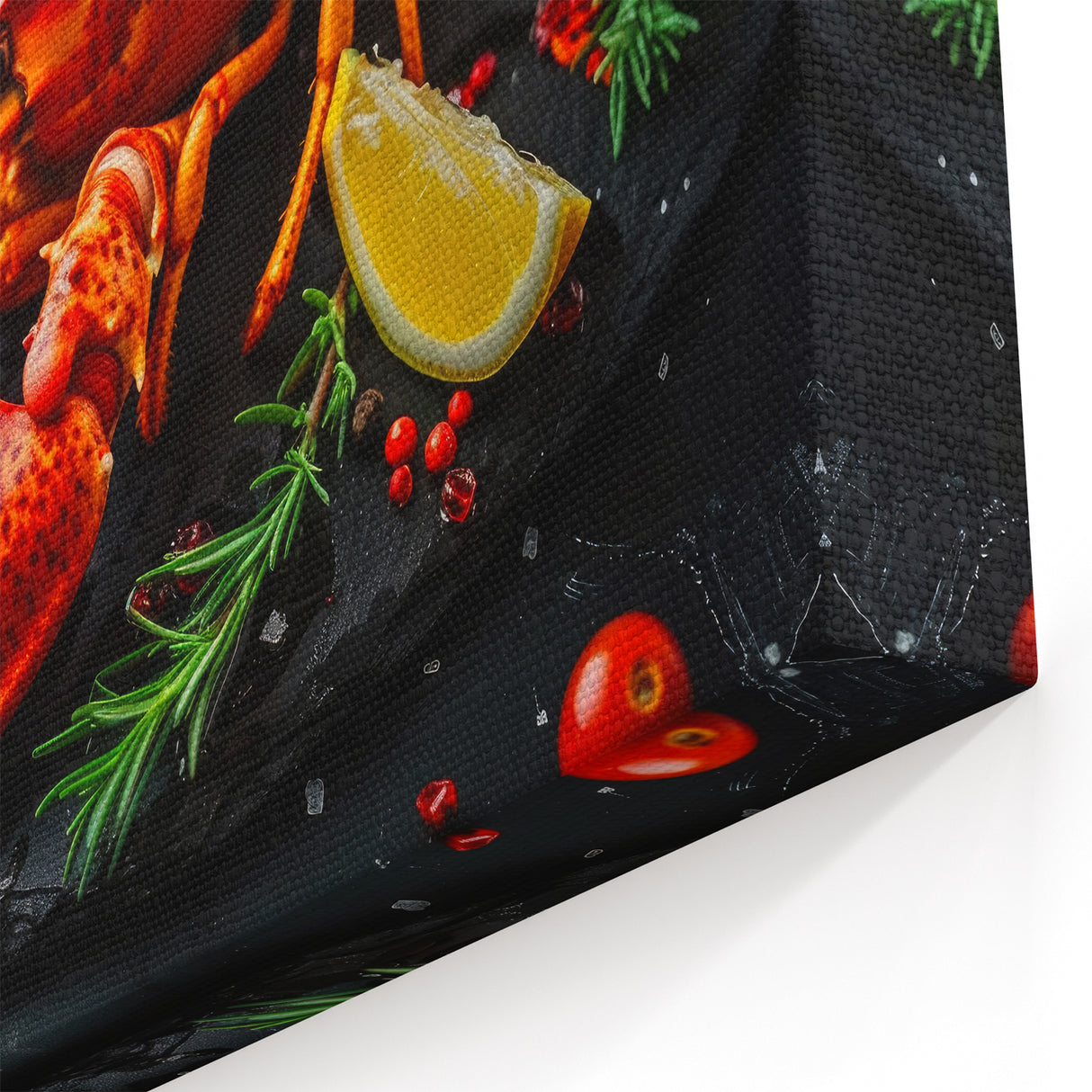 Gourmet Lobster Art - Culinary-Inspired Marine Life Canvas & Framed Decor