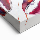 Vibrant Watercolor Lobster Art - Marine Life Canvas & Framed Decor