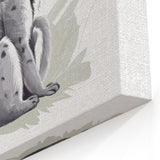 Monochrome Lemur Art Poster - Modern Wildlife Wall Decor for Home