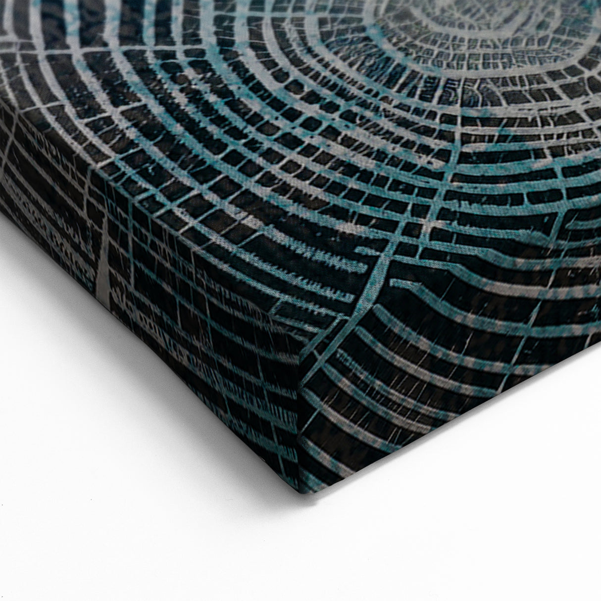 Geometric Strokes and Lines Abstract Art in Ocean Tones