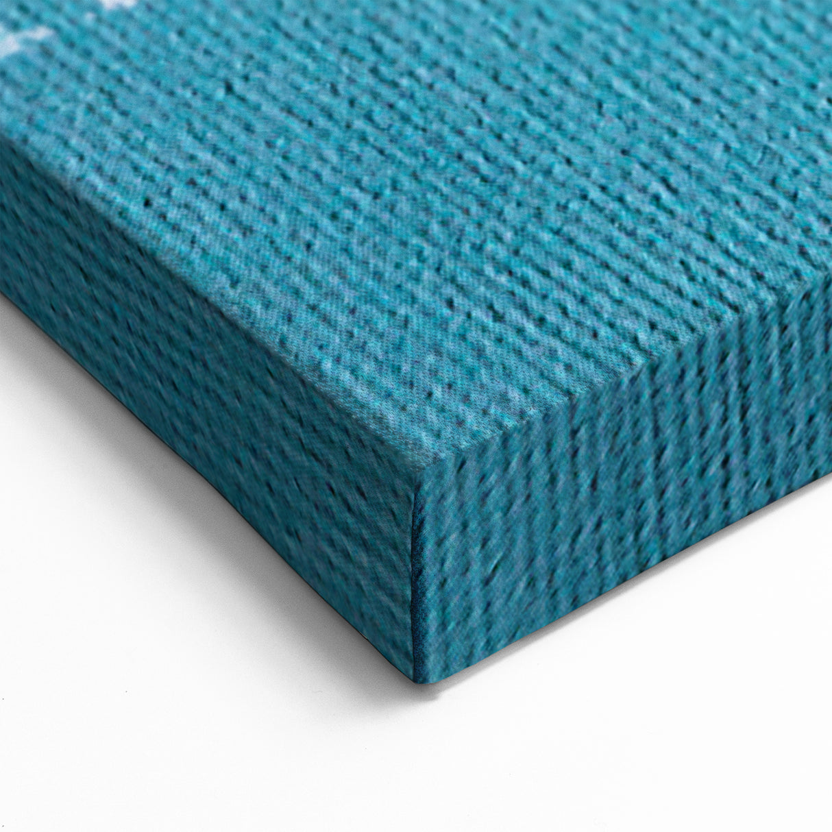 Abstract Feather Design with Strokes in Turquoise and Brown