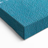 Abstract Feather Design with Strokes in Turquoise and Brown