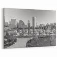 Timeless Baltimore Skyline Art - Black and White Cityscape Decor