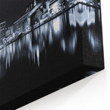 Nighttime Baltimore Skyline Art - Dark Blue Cityscape Decor