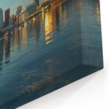 Serene Baltimore Skyline Art - Tranquil Waterfront Cityscape Decor