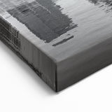 Elegant Baltimore Skyline Art - Black and White Harbor Cityscape