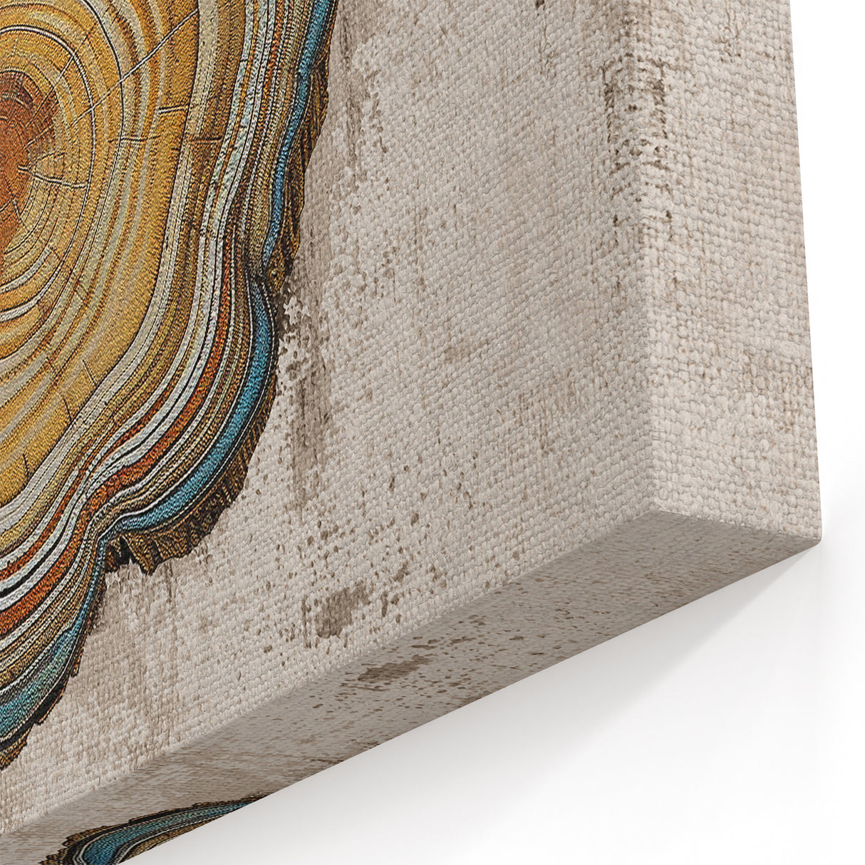 Rustic Tree Slice Strokes & Lines - Modern Abstract Wall Art