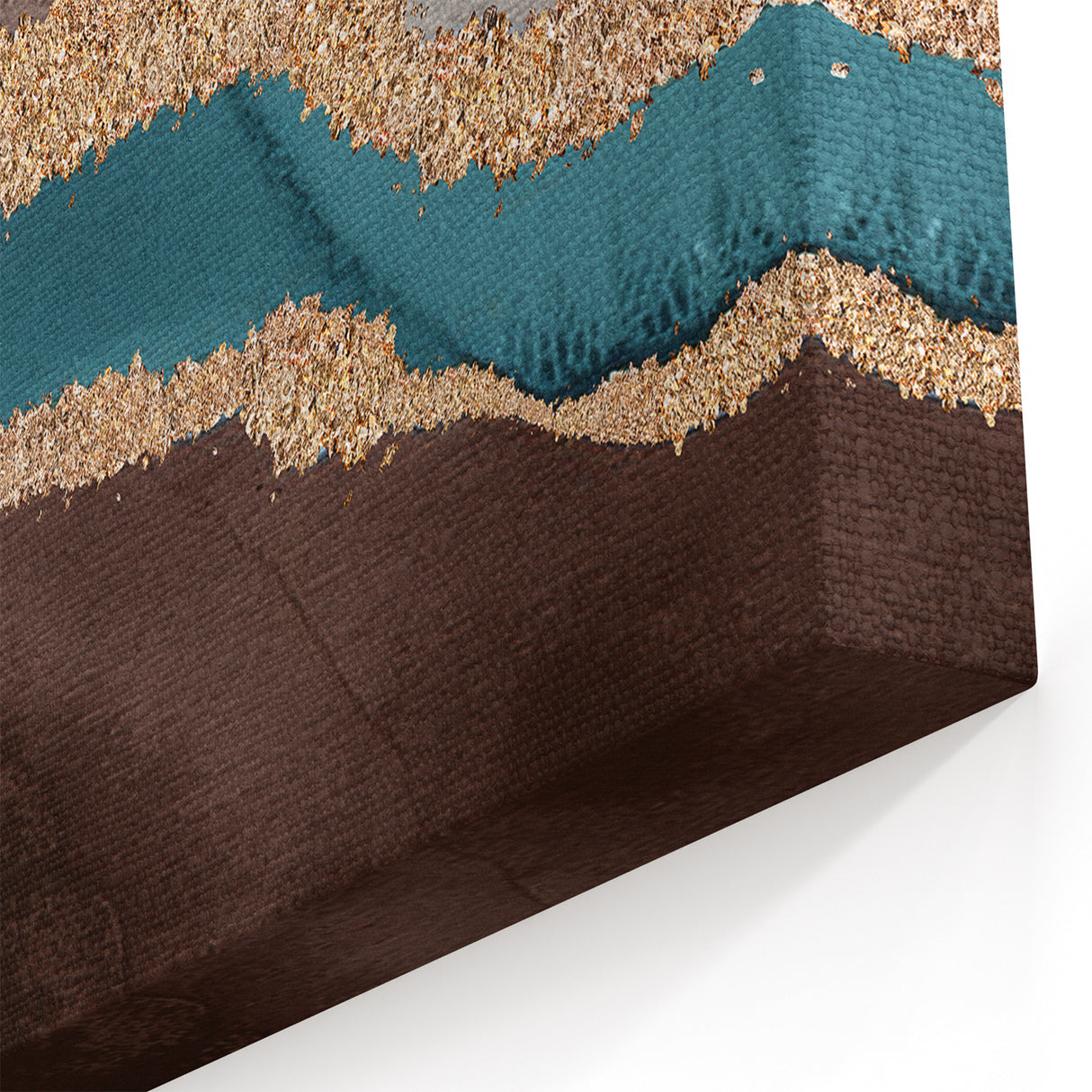 Oceanic Layers Strokes & Lines - Modern Abstract Wall Art Canvas