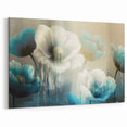 Dreamy Floral Strokes & Lines - Modern Abstract Flower Canvas Art
