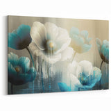 Dreamy Floral Strokes & Lines - Modern Abstract Flower Canvas Art