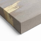 Golden Mist Strokes & Lines - Modern Abstract Canvas Wall Art