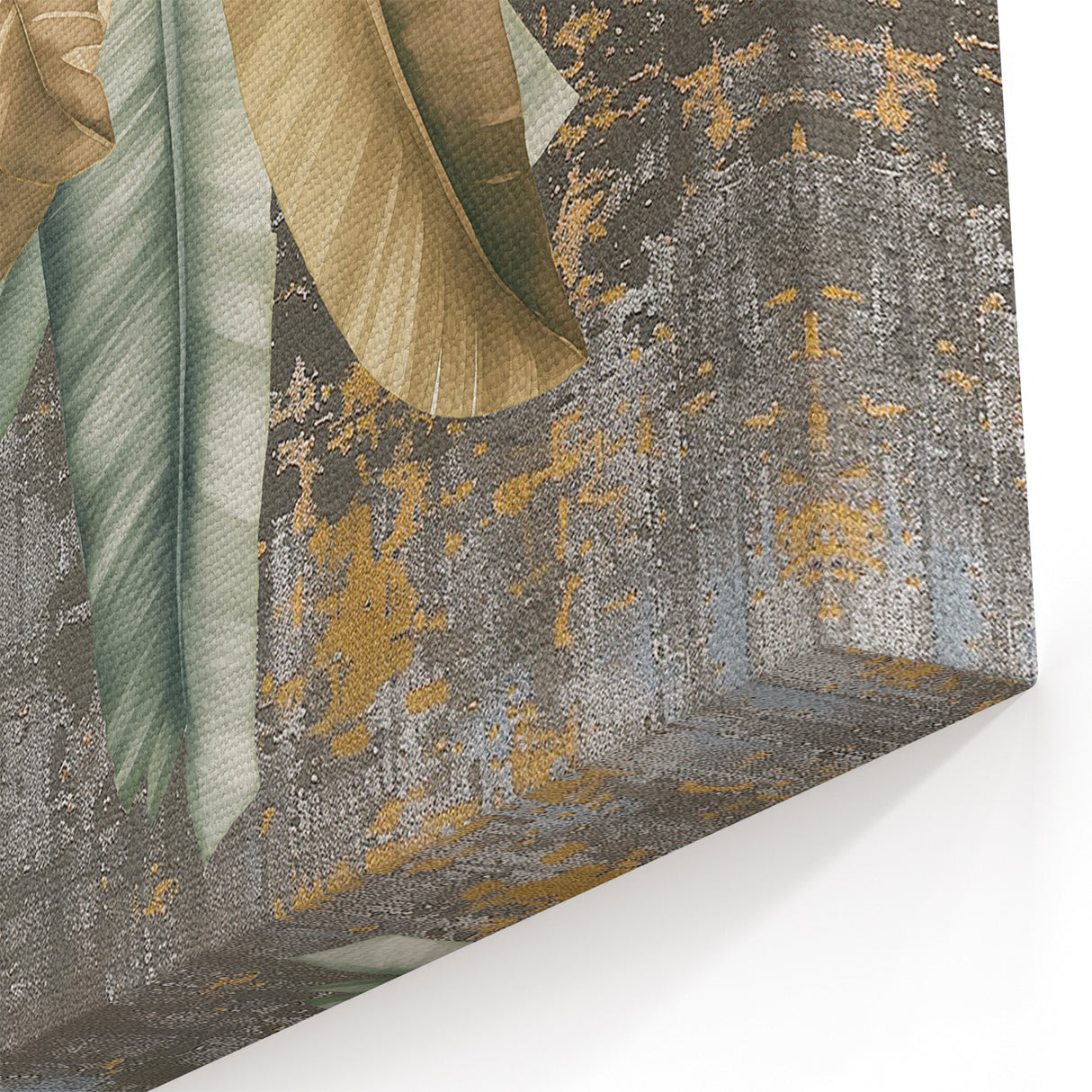 Tropical Modern Strokes & Lines Abstract Art Canvas – Large Wall Decor