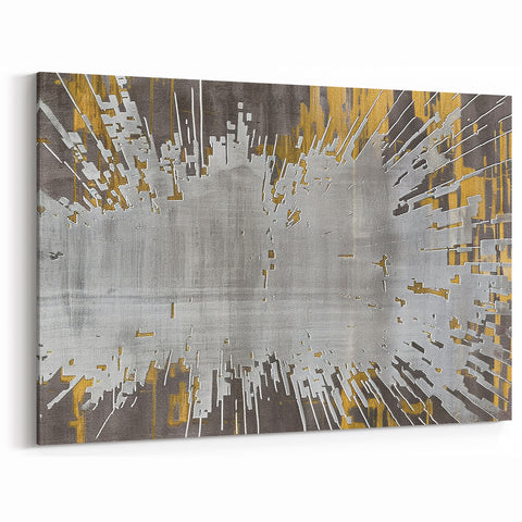 Modern Monochrome Strokes & Lines Abstract Art – Contemporary Wall Decor