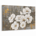Rustic Warmth Floral Strokes & Lines Abstract Art – Timeless Wall Decor