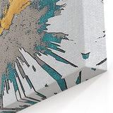 Coastal Retreat Strokes & Lines Abstract Art – Modern Beach Wall Decor