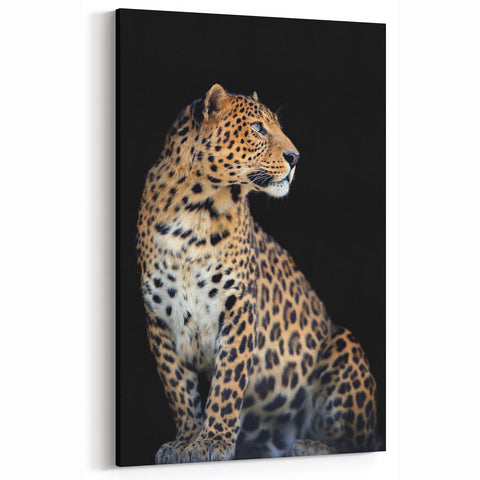 Leopard Framed Art - Majestic Wildlife Canvas Print