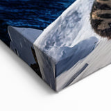 Snow Leopard Wall Art - Majestic Winter Wildlife Canvas Print