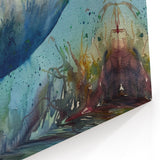 Manatee Art Print - Abstract Marine Life Decor - Canvas, Framed & Acrylic