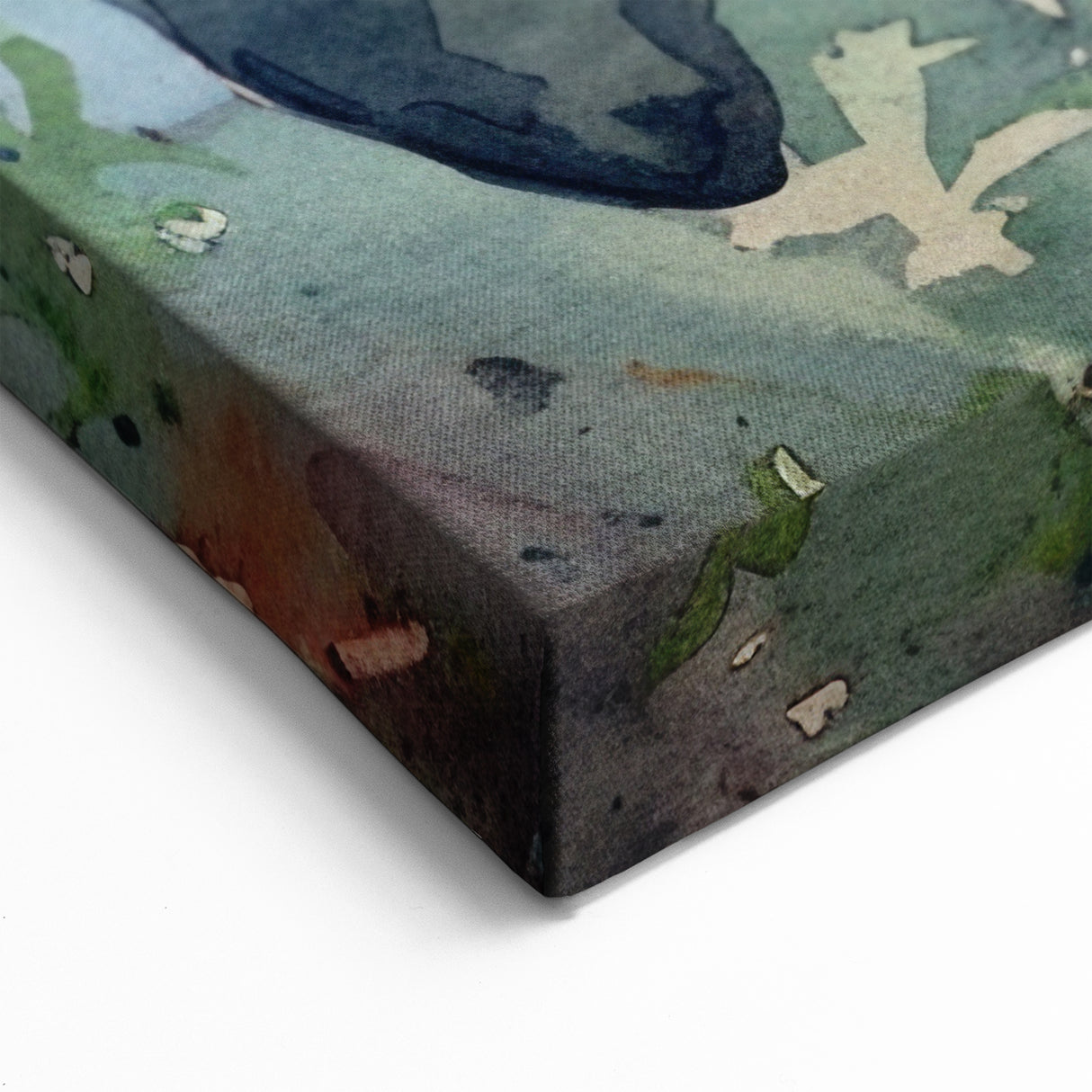 Manatee Art Print - Abstract Marine Life Decor - Canvas, Framed & Acrylic