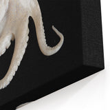 Elegant White Octopus Wall Art - Unique Marine Life Decor for Your Space
