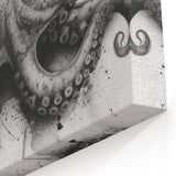 Bold Octopus Wall Art - Black & White Marine Life Decor for Any Space