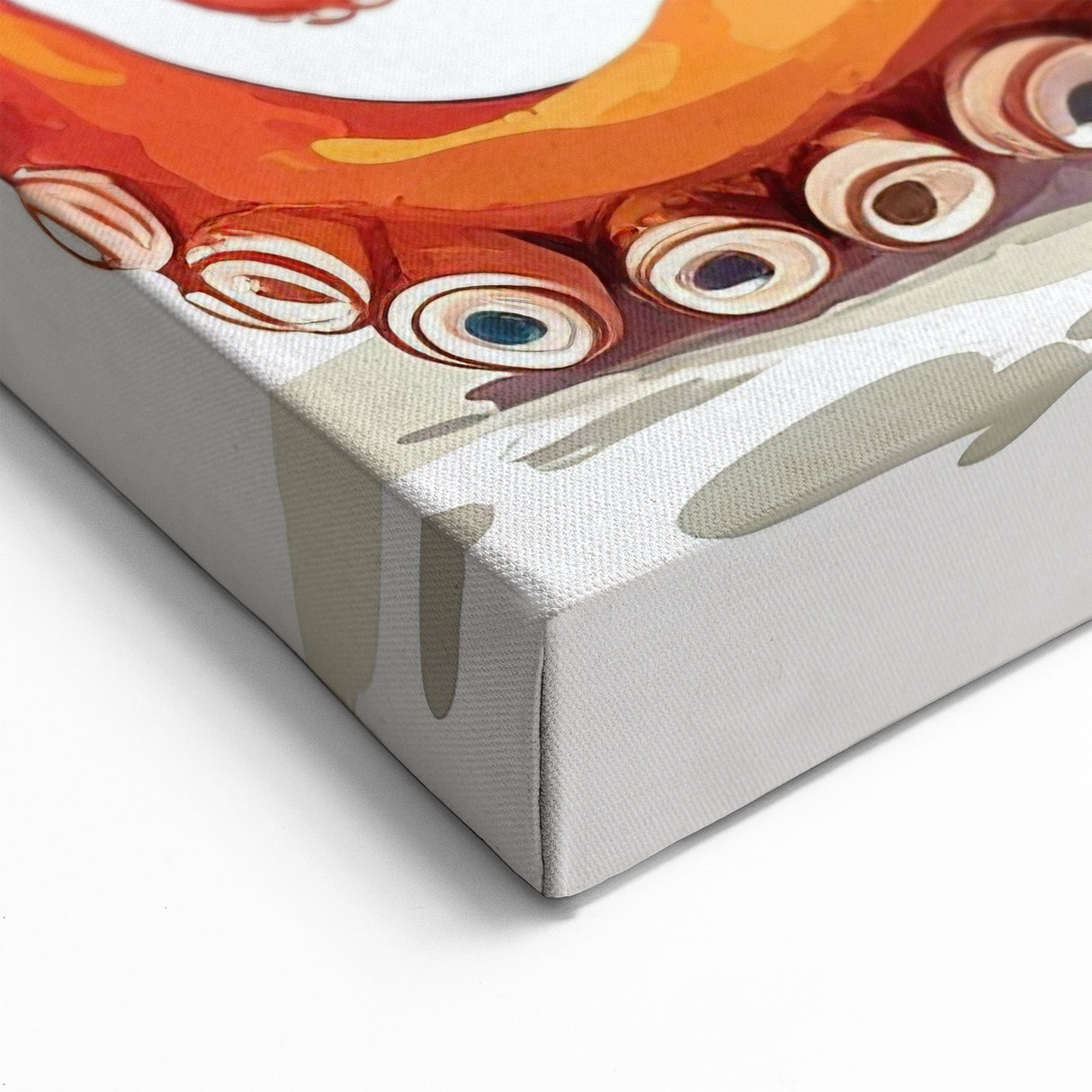 Whimsical Octopus Wall Art - Playful Marine Life Decor in Vibrant Orange