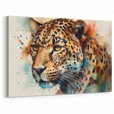 Vibrant Jaguar Canvas Print - Exotic Wild Cat Art for Modern Decor