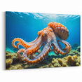Vibrant Octopus Wall Art - Lively Marine Life Decor for Ocean Enthusiasts