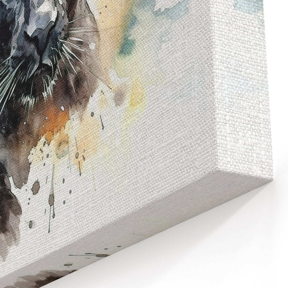 Striking Black Jaguar Canvas Art - Wild Cat Decor for Contemporary Spaces