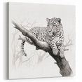 Monochrome Jaguar Art Print - Elegant Wild Cat Decor for Modern Homes