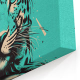 Vibrant Pop Art Jaguar Canvas - Bold Wild Cat Decor for Modern Spaces