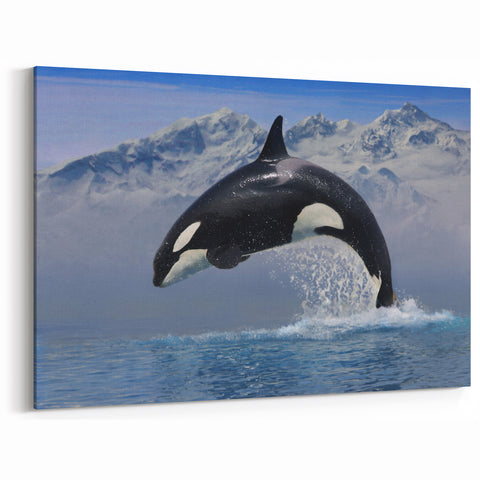 Majestic Orca Wall Art - Stunning Ocean Life Canvas & Framed Print Decor