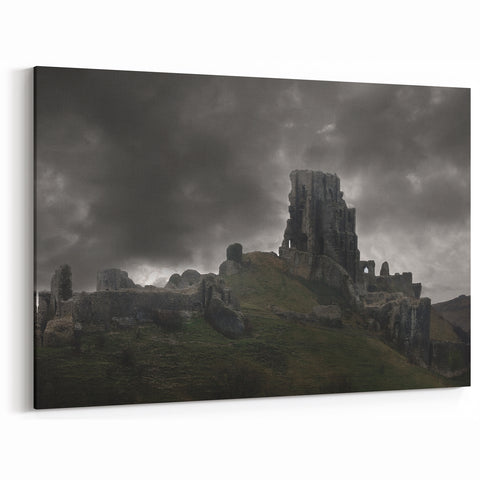 Ancient Ruins Wall Art - Dark Castle Ruins Canvas & Framed Prints