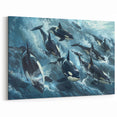 Dynamic Orca Wall Art - Ocean Life Canvas & Framed Print Decor