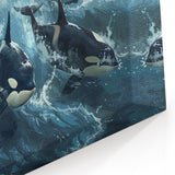 Dynamic Orca Wall Art - Ocean Life Canvas & Framed Print Decor