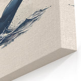 Elegant Orca Wall Art - Minimalist Ocean Life Canvas & Print Decor