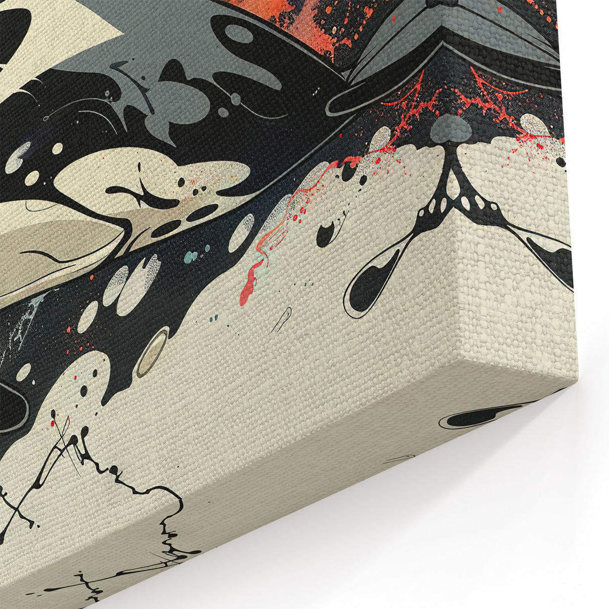 Abstract Orca Wall Art - Vibrant Ocean Life Canvas & Print Decor