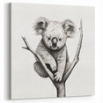 Koala Wall Art - Cute Australian Wildlife Canvas Print for Nursery Decor