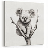 Koala Wall Art - Cute Australian Wildlife Canvas Print for Nursery Decor