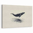 Timeless Orca Wall Art - Elegant Ocean Life Canvas & Print Decor