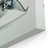 Sleek Ray Wall Art - Minimalist Marine Life Canvas & Framed Prints