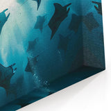 Majestic Ray Wall Art - Dynamic Marine Life Canvas & Framed Prints
