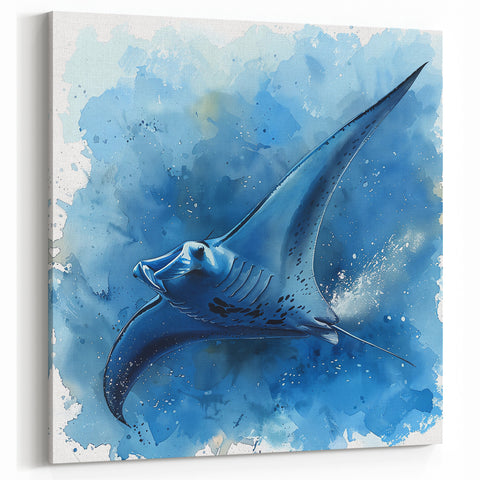 Vibrant Ray Wall Art - Dynamic Marine Life Canvas & Framed Prints
